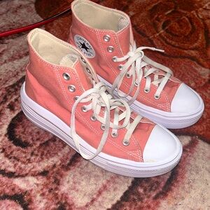 Pink Converse Chuck Taylor All Star Platform Shoes